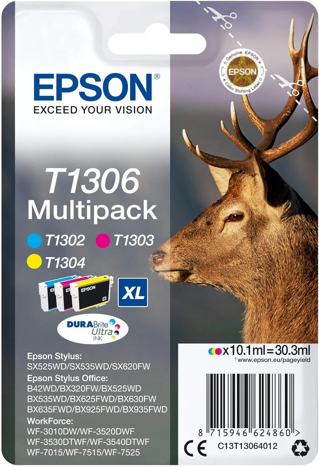 Cartuccia Originale Epson T1306 XL C M Y
