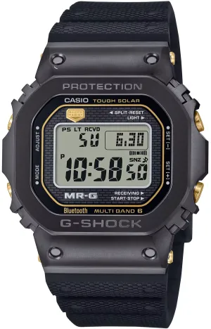 Casio G-Shock MR-G MRG-B5000 Series Super Titanium Solar Multi-Band-6 Dura Soft Fluoro Rubber MRG-B5000R-1