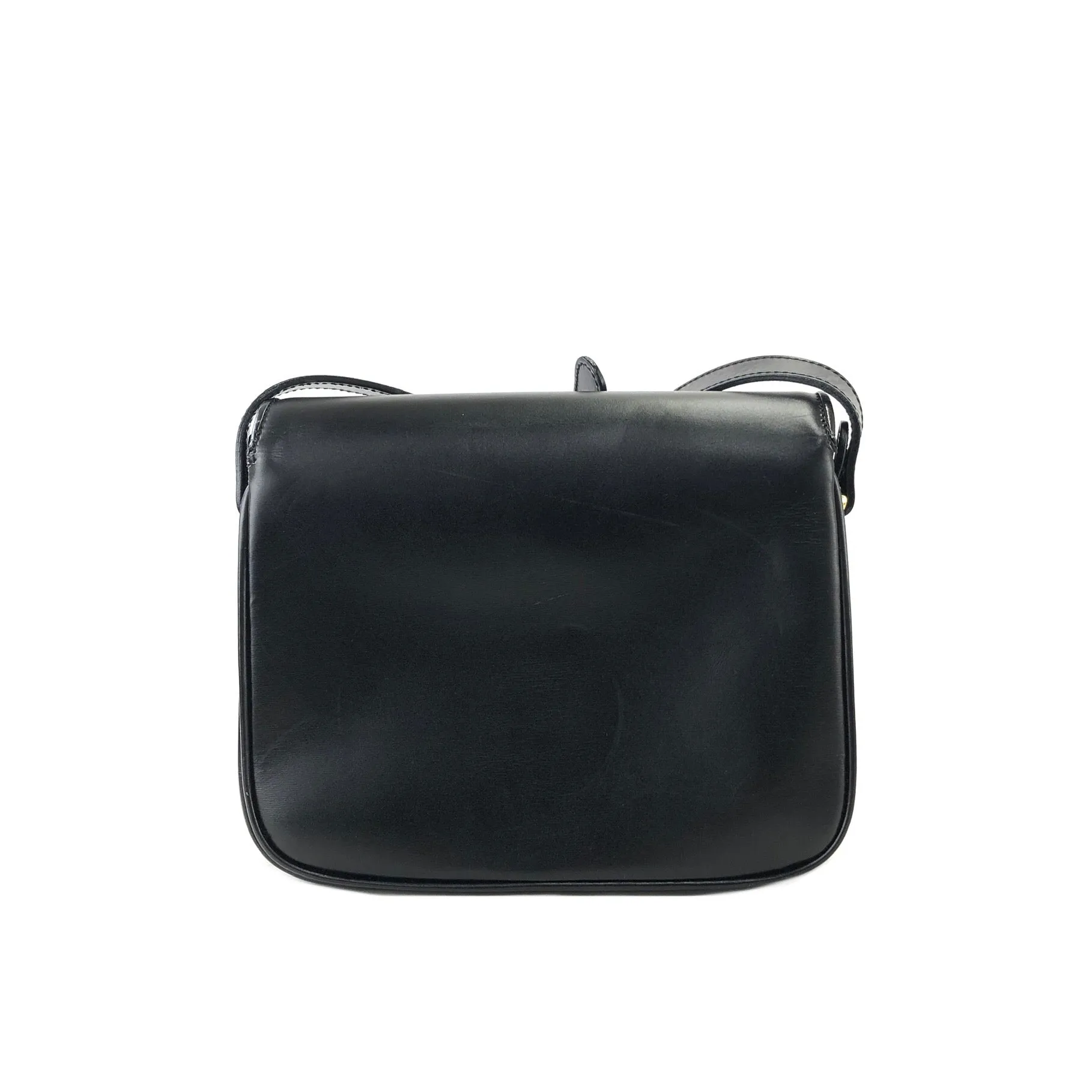 CELINE Triomphe Crossbody Shoulderbag Black Vintage Old CELINE 4hp84x
