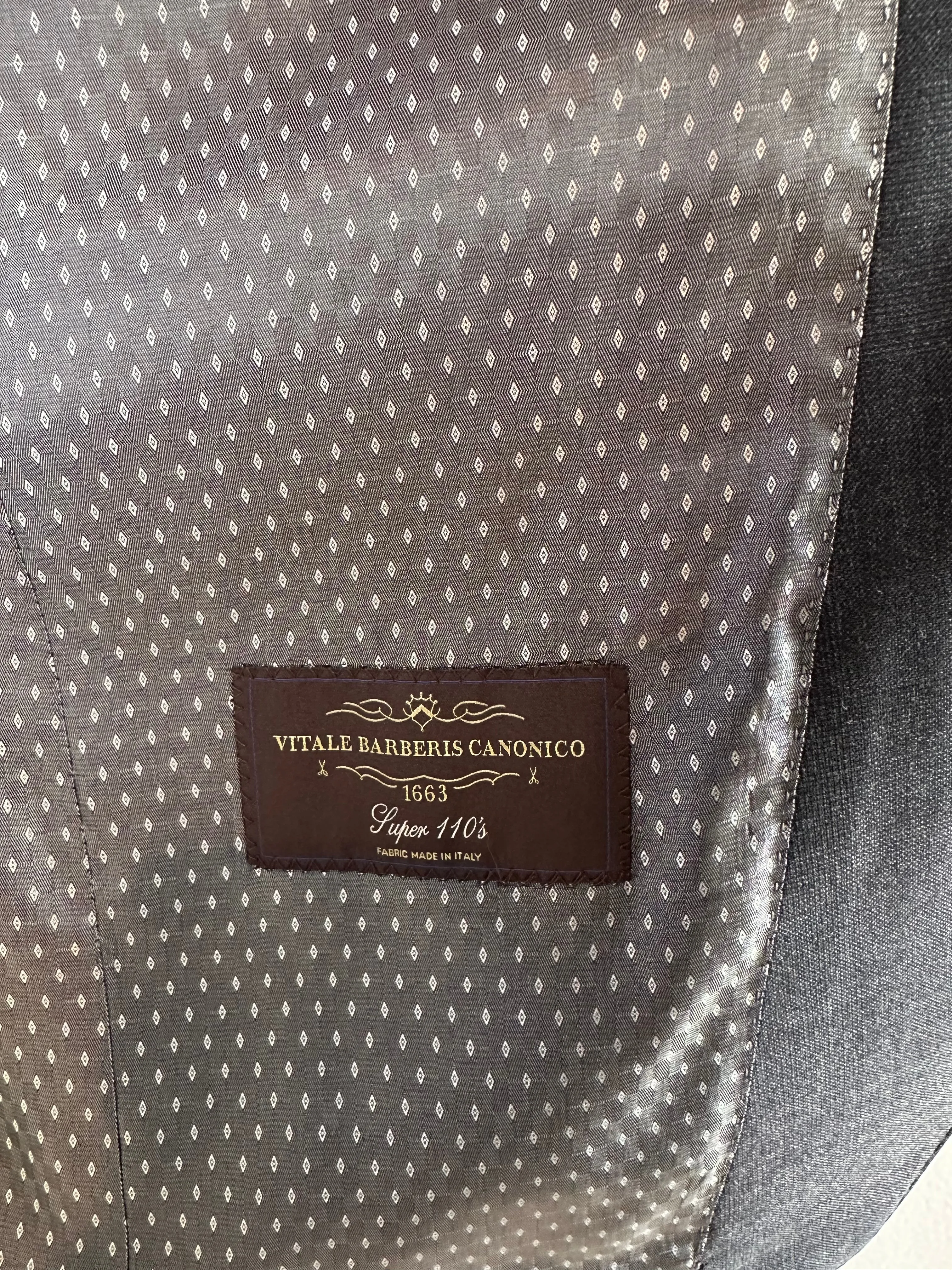 Charcoal Glenplaid Premium Italian Suit Coat