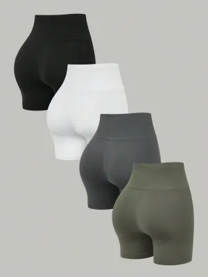 Cherry Vibes: Shorts de Ciclismo de Color Sólido en