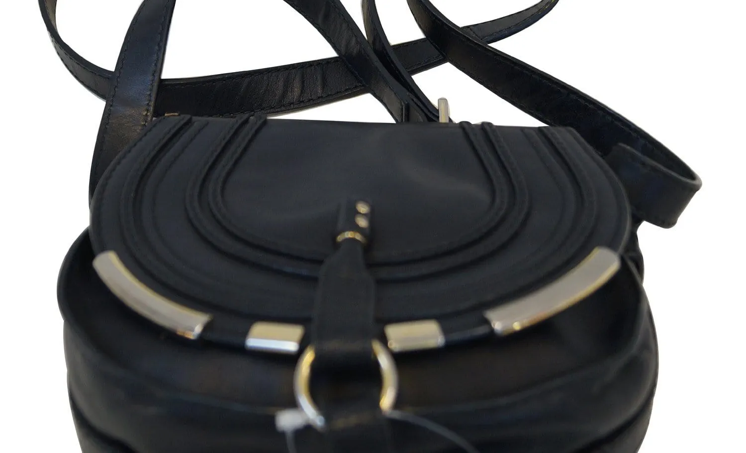 Chloe Crossbody Bag - Chloe Mini Marcie Small Black Leather