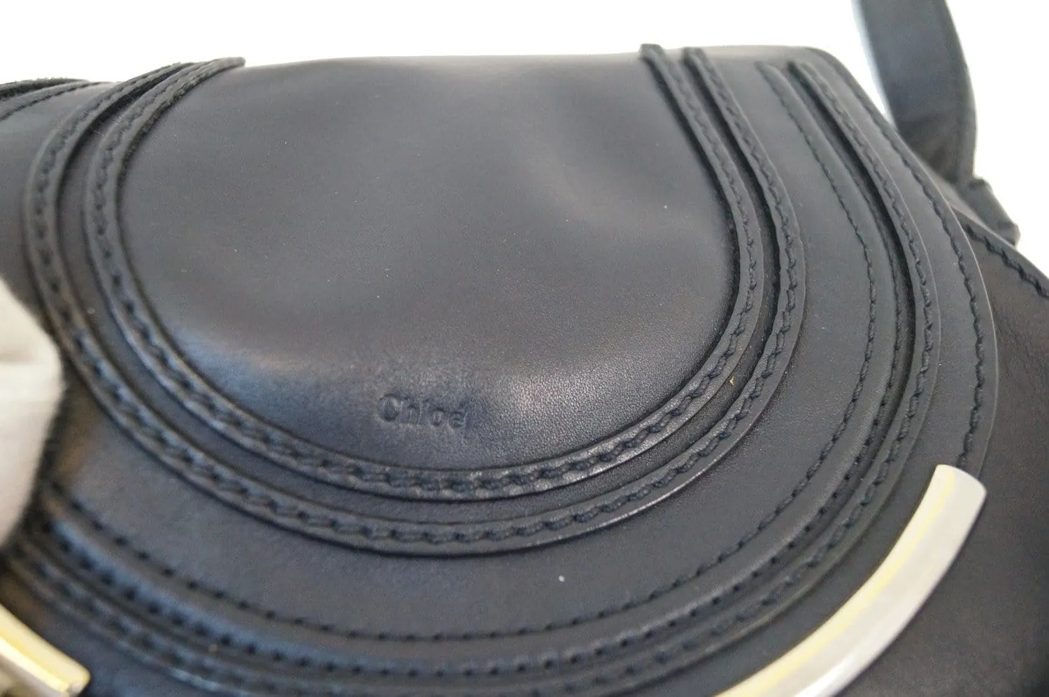 Chloe Crossbody Bag - Chloe Mini Marcie Small Black Leather