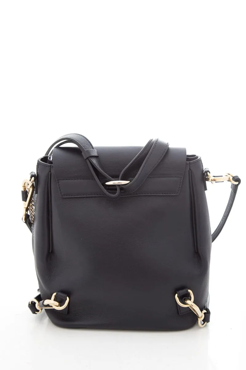 Chloe Navy Faye Quilted Leather Backpack