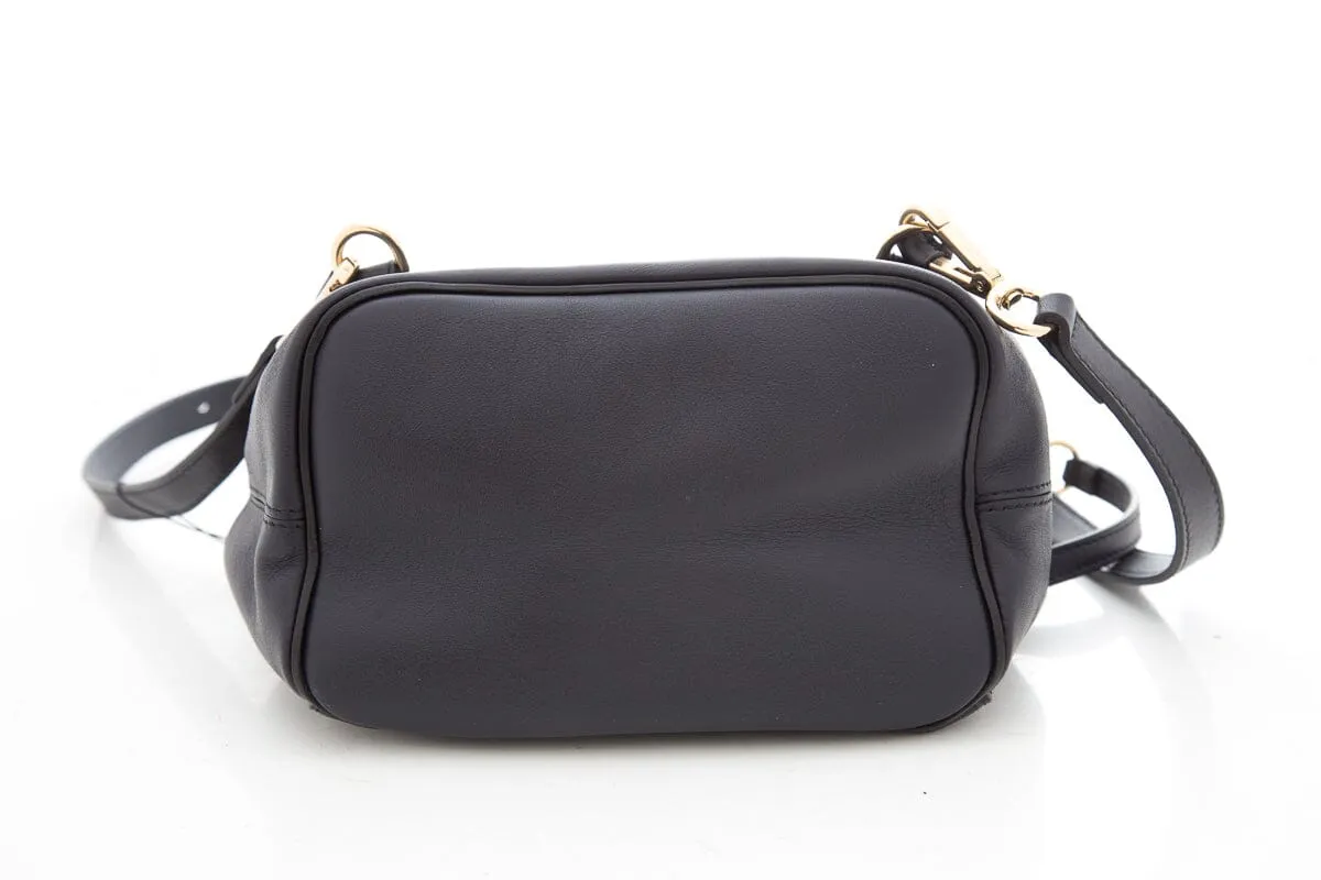 Chloe Navy Faye Quilted Leather Backpack