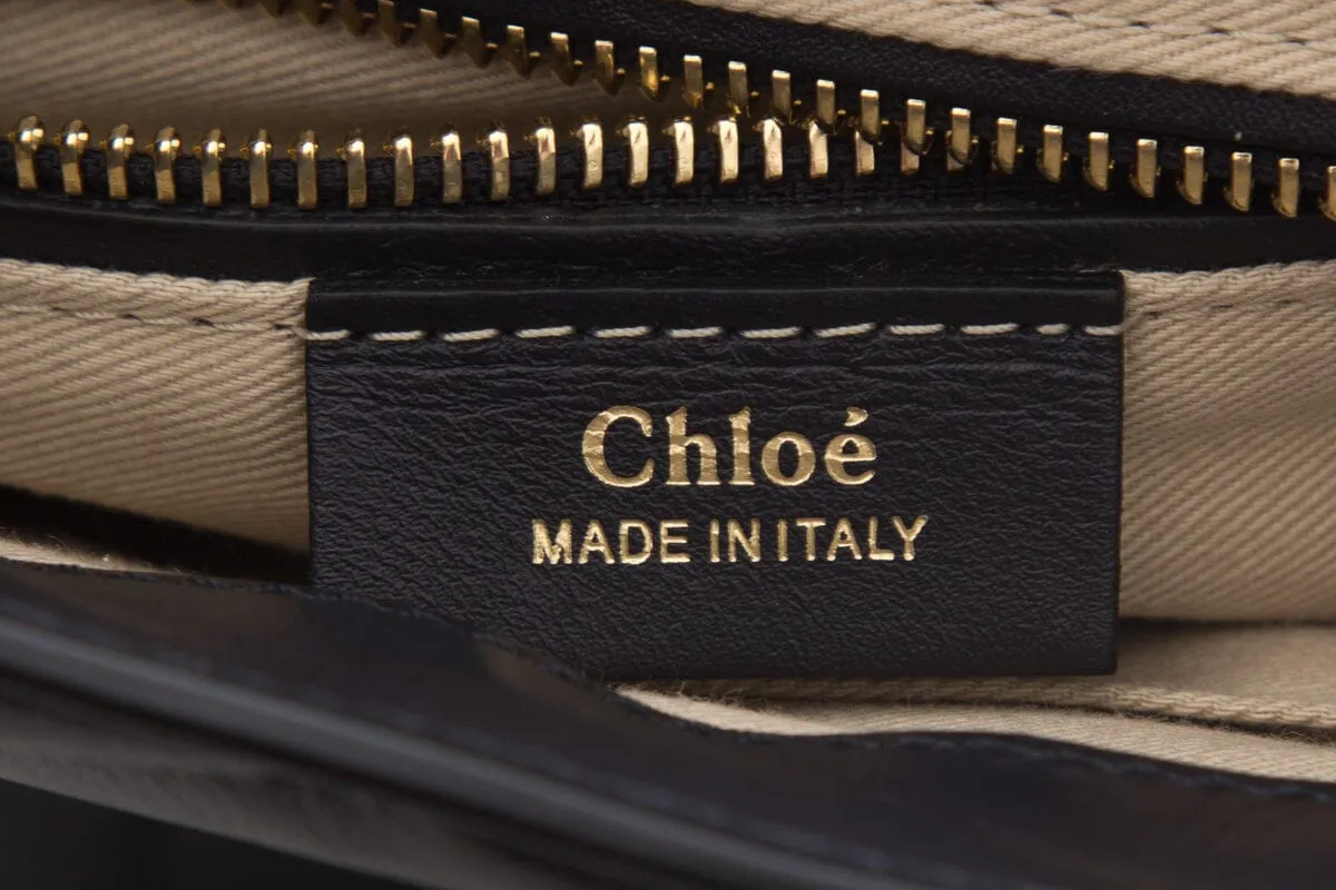 Chloe Navy Faye Quilted Leather Backpack
