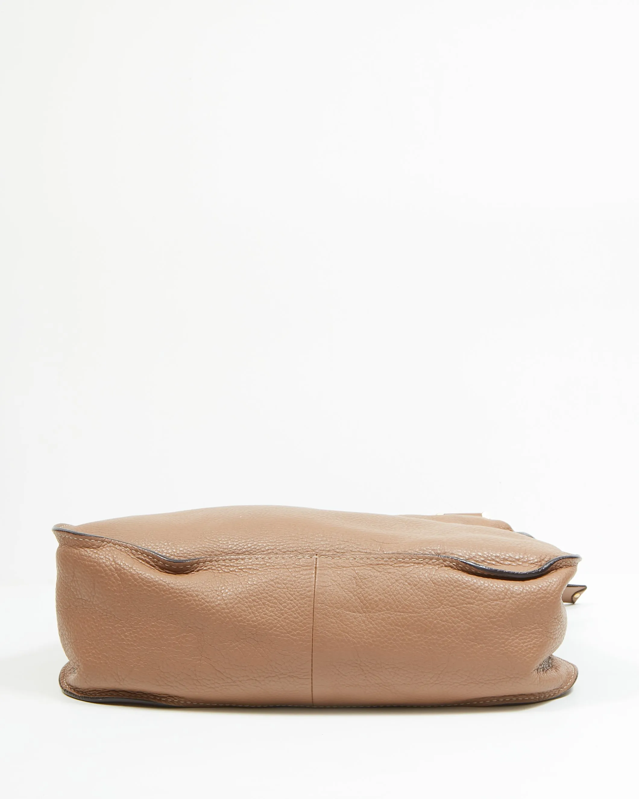 Chloe Tan Leather Marcie Crossbody Bag