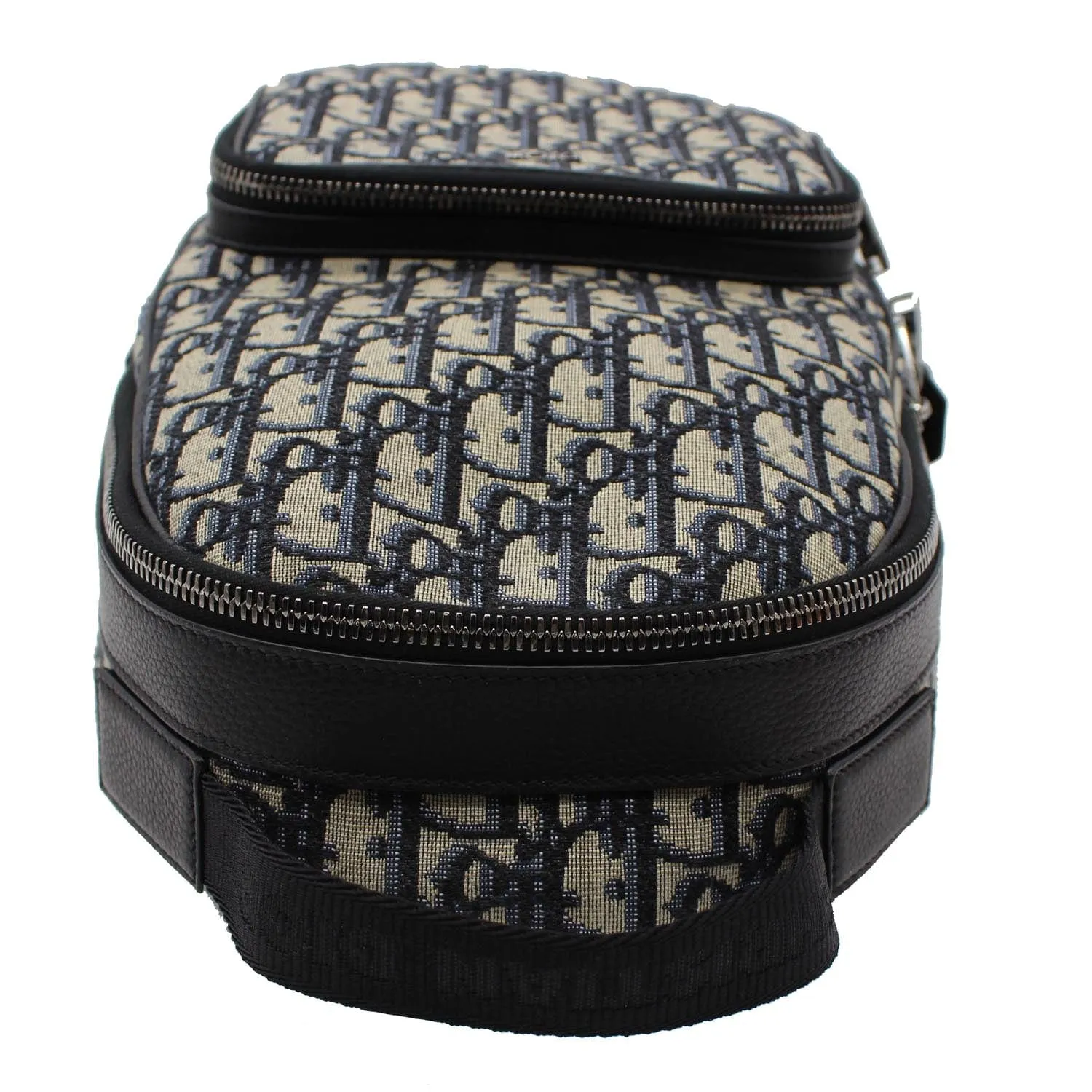 CHRISTIAN DIOR Minin Rider Oblique Jacquard Backpack Beige