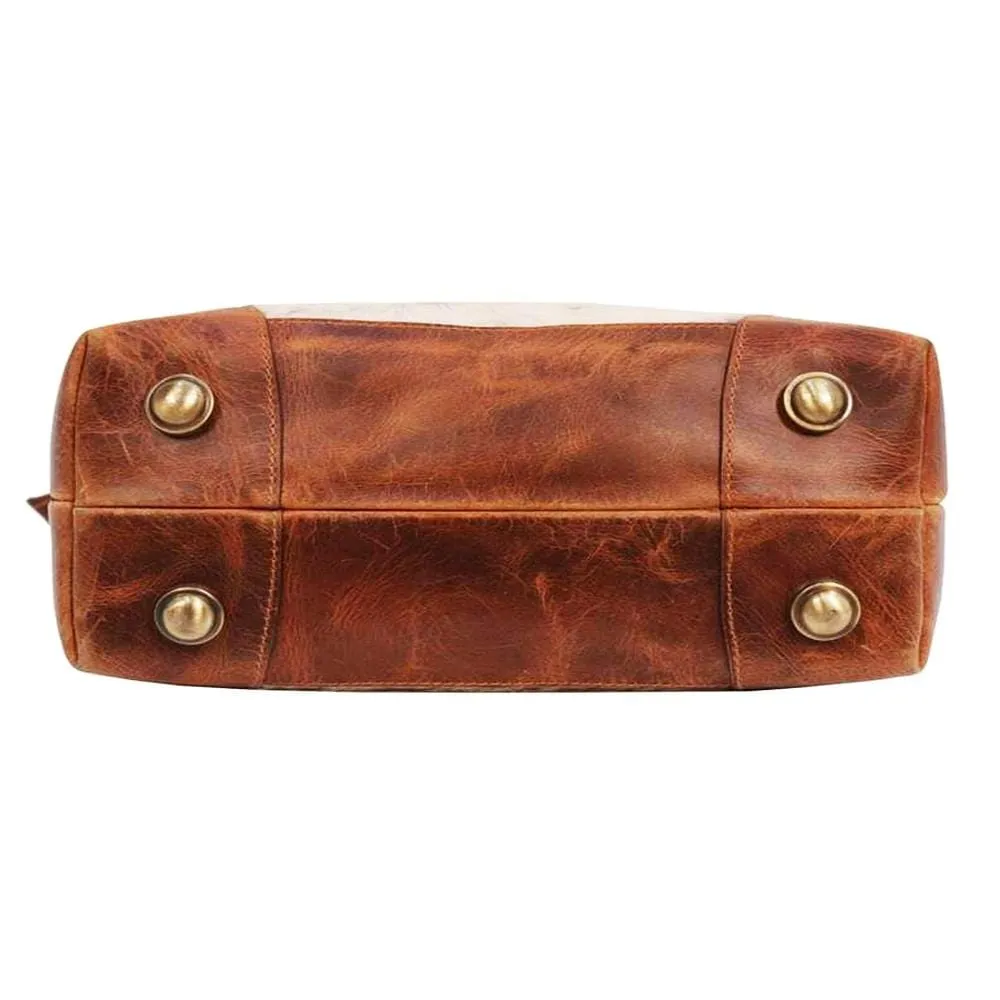 Claire Cowhide Hair Zip Tote