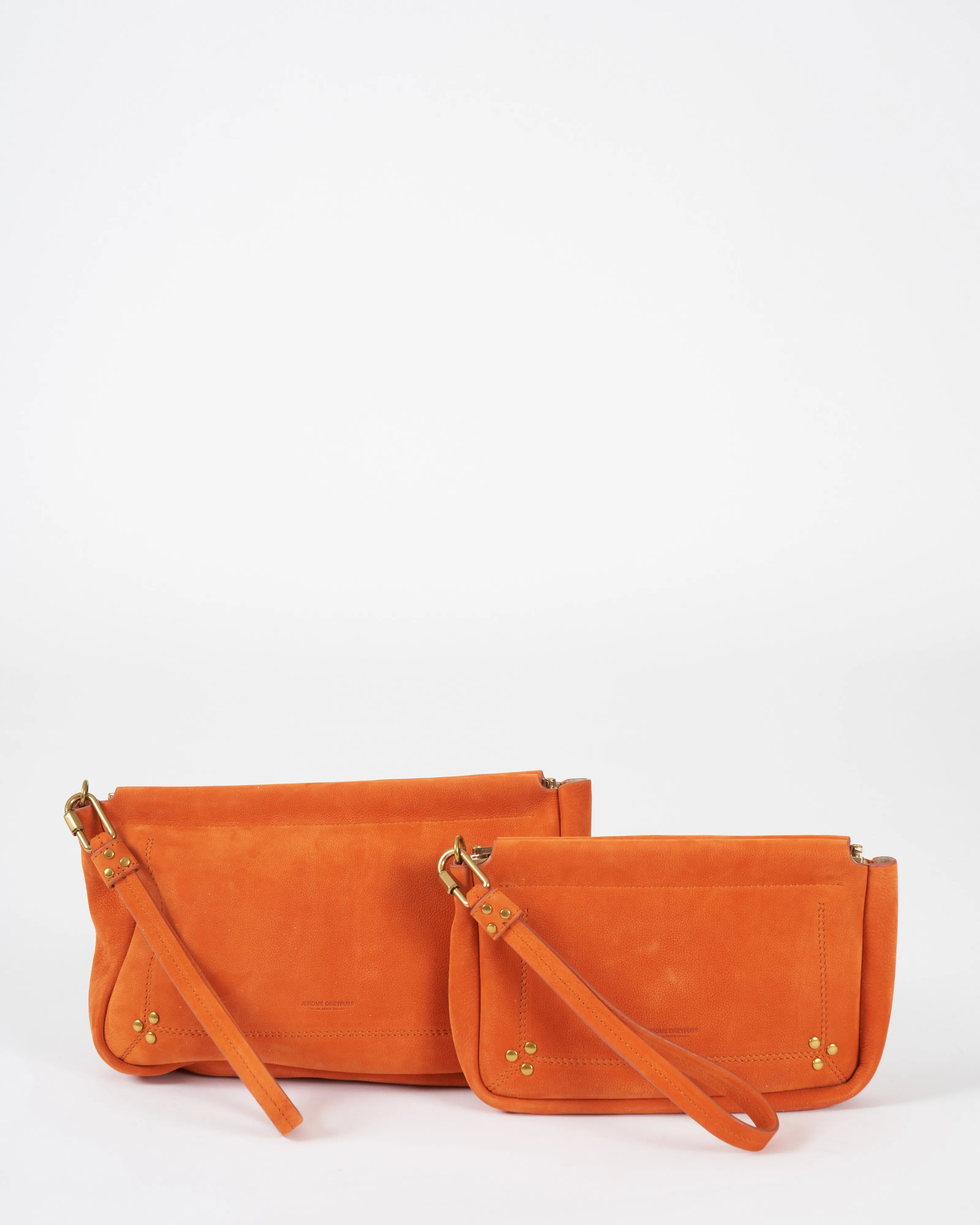 clap large - nubuck orange