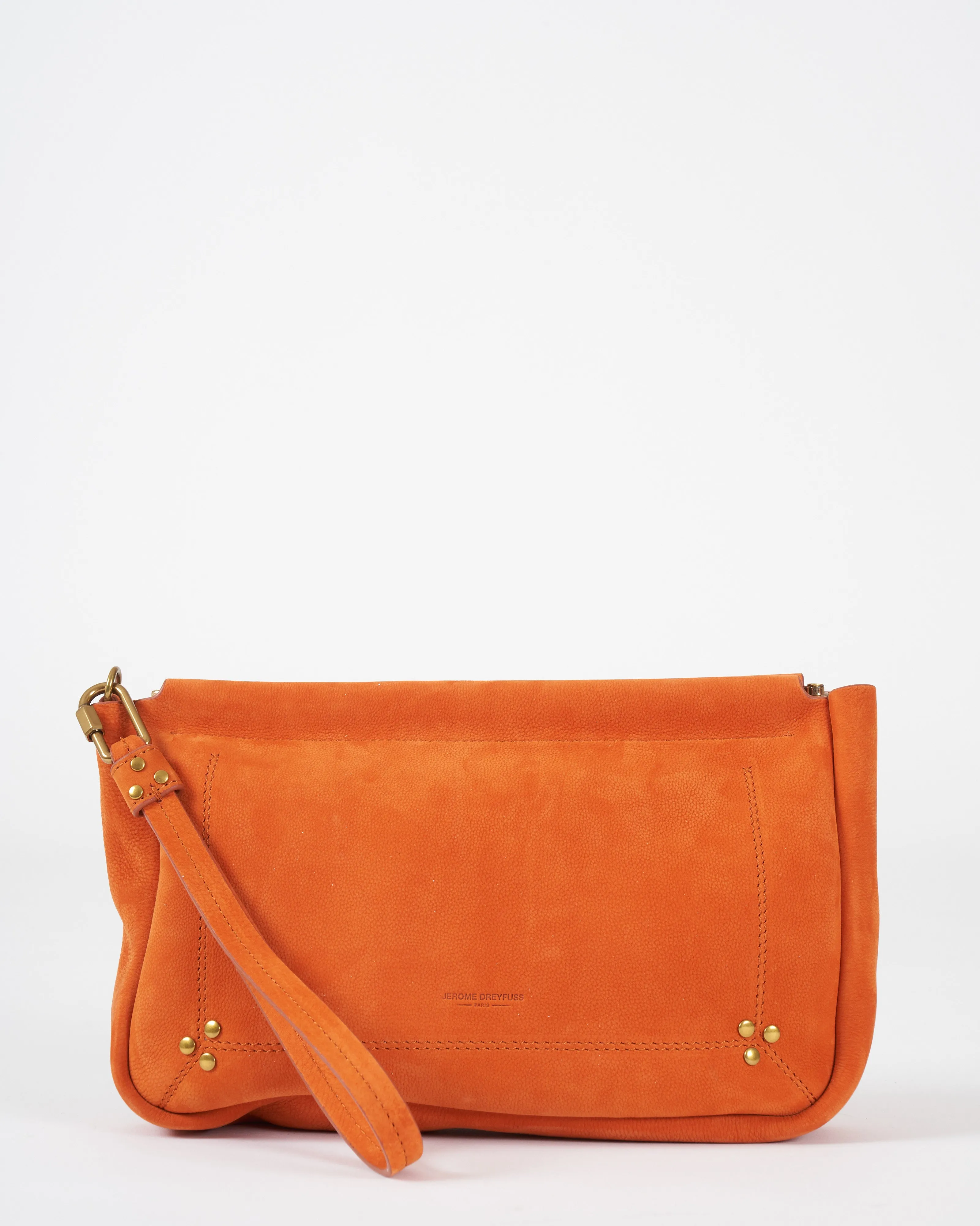 clap large - nubuck orange