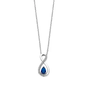 Collier Naiomy - Argent et pierre bleue (N4Q56)