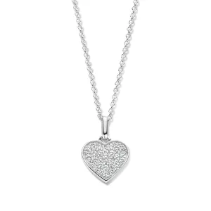 Collier Naiomy Cœur - Argent et zircons (N3O57)