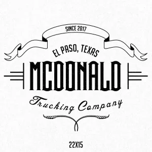 Company Name Truck Decal, 2 Pack