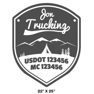 Company Name Truck Decal, 2 Pack