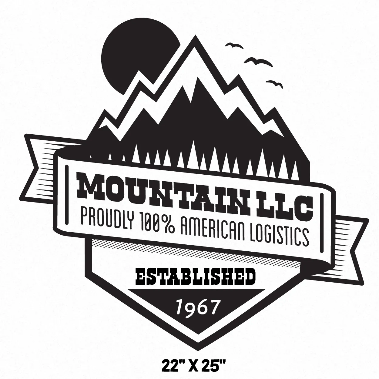 Company Name Truck Decal, 2 Pack
