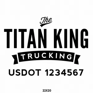 Company Name Truck Decal, 2 Pack