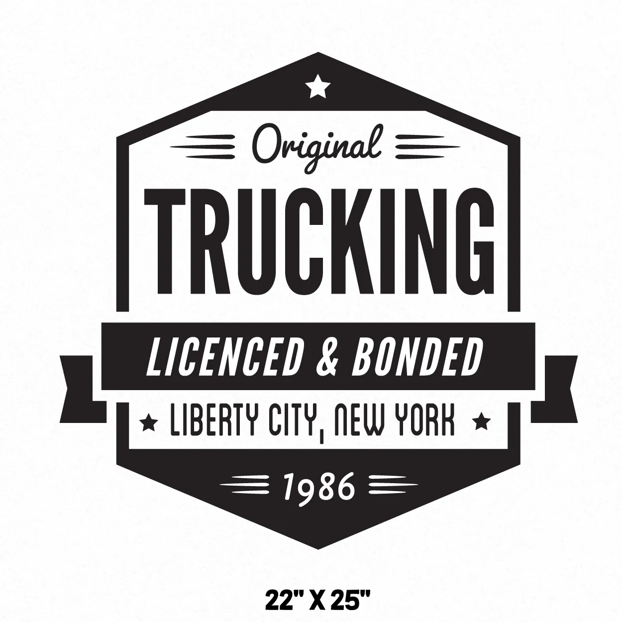 Company Name Truck Decal, 2 Pack