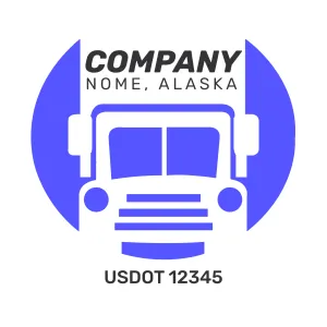Company Name Truck Door Decal (USDOT), 2 Pack