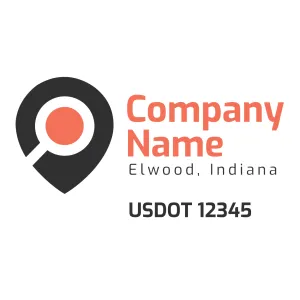 Company Name Truck Door Decal (USDOT), 2 Pack
