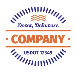 Company Name Truck Door Decal (USDOT), 2 Pack