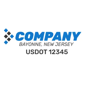 Company Name Truck Door Decal (USDOT), 2 Pack