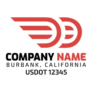 Company Name Truck Door Decal (USDOT), 2 Pack