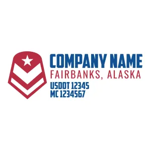 Company Name Truck Door Decal (USDOT), 2 Pack