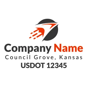 Company Name Truck Door Decal (USDOT), 2 Pack