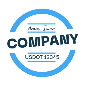 Company Name Truck Door Decal (USDOT), 2 Pack