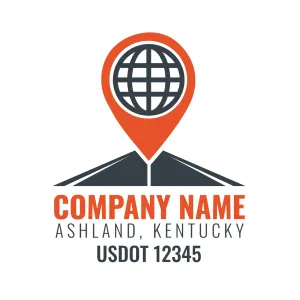 Company Name Truck Door Decal (USDOT), 2 Pack