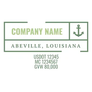Company Name Truck Door Decal (USDOT), 2 Pack