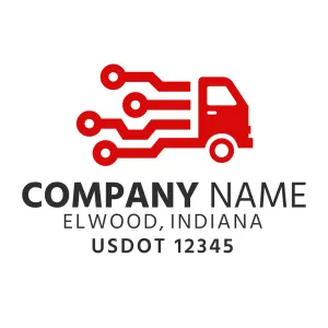 Company Name Truck Door Decal (USDOT), 2 Pack