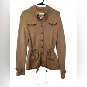 COPY - Banana Republic 100% CASHMERE Women's Tan Button-Up Jacket  cardigan