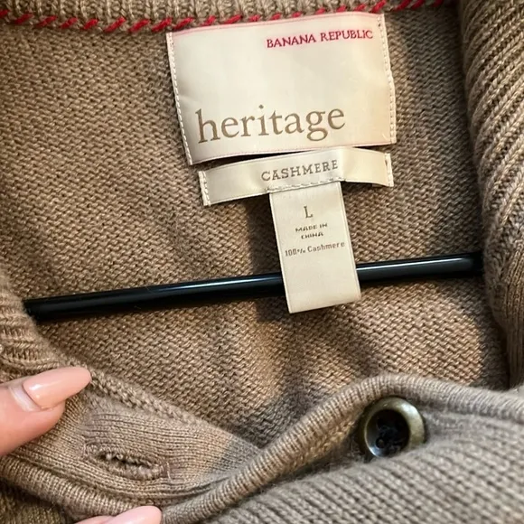 COPY - Banana Republic 100% CASHMERE Women's Tan Button-Up Jacket  cardigan