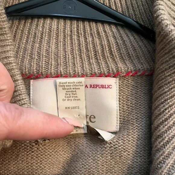 COPY - Banana Republic 100% CASHMERE Women's Tan Button-Up Jacket  cardigan