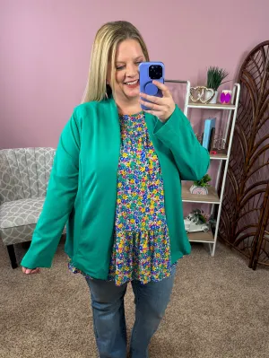 Corner Office Blazer - Jade