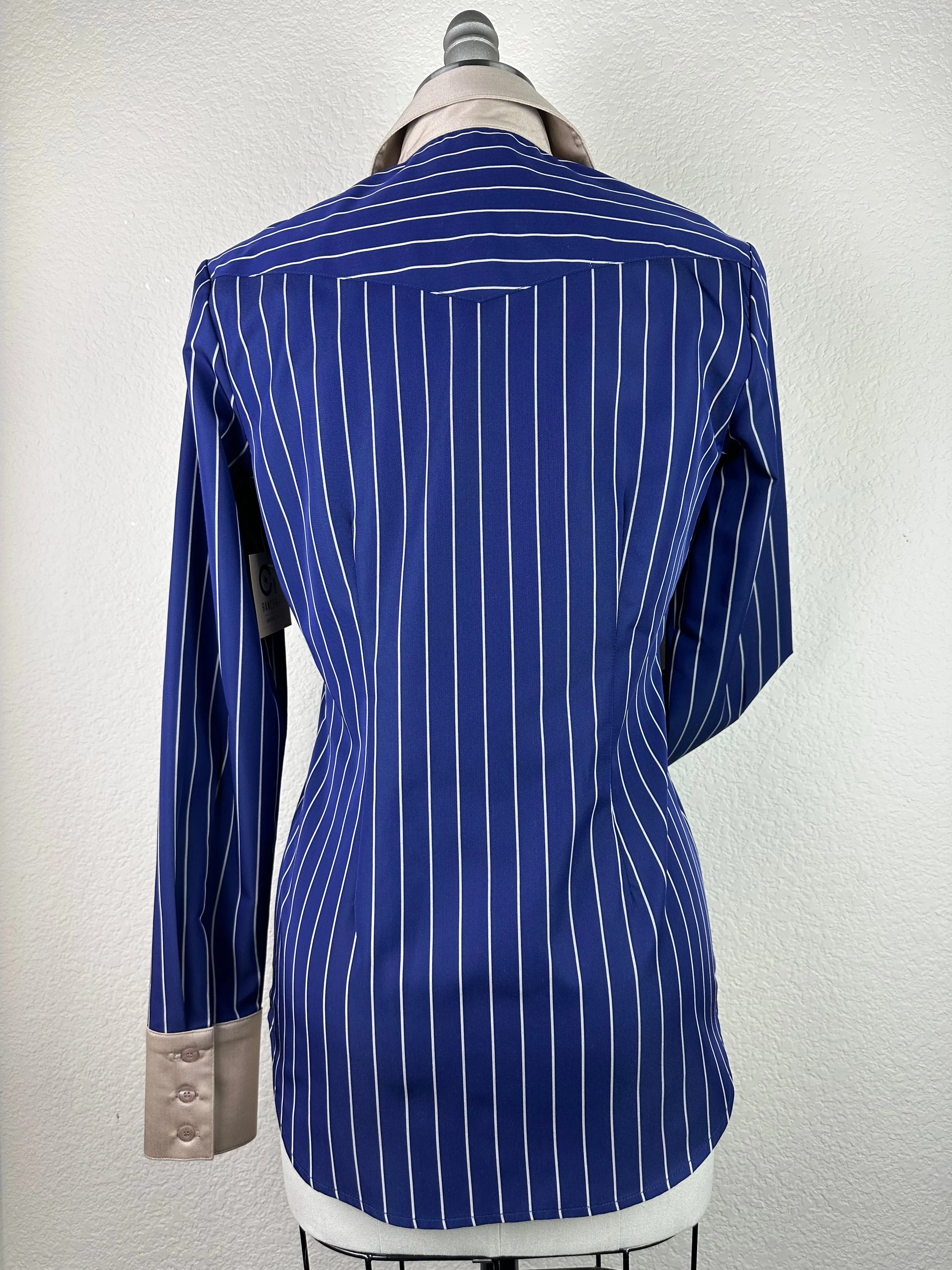 CR Tradition Navy and Champagne Stripe - FINAL SALE