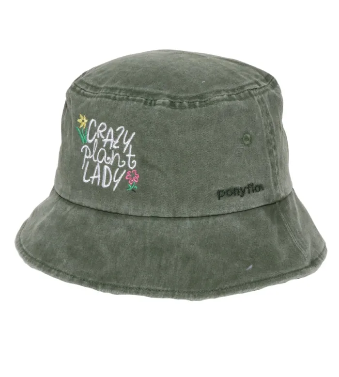 Crazy Plant Lady Ponyflo® Bucket Hat