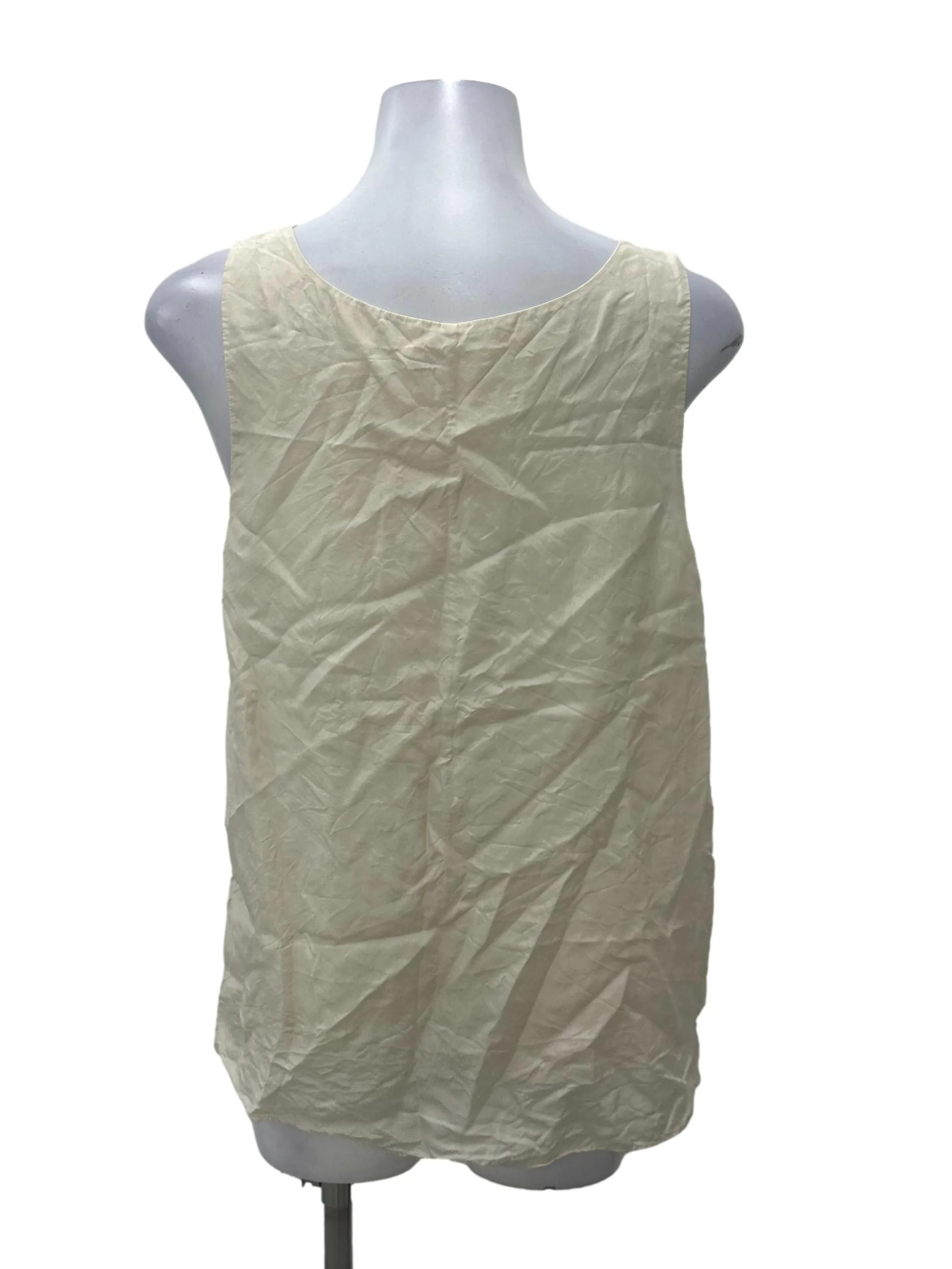 Cream Satin Top
