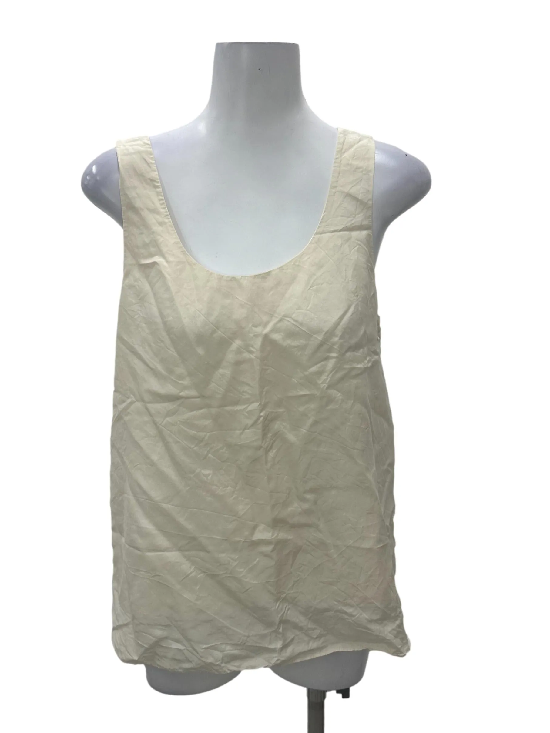 Cream Satin Top