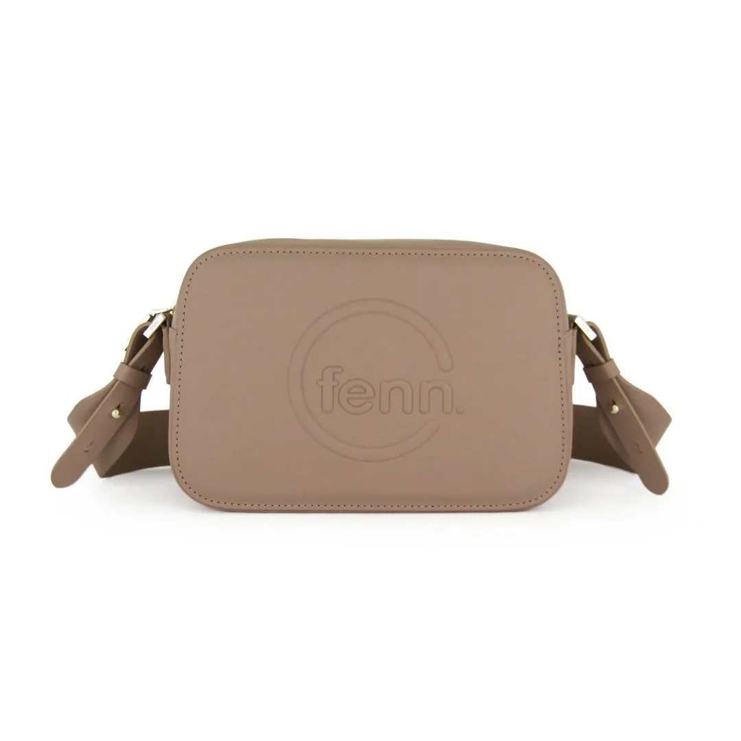 Crossbody Bag – Cappuccino with Gold Zip