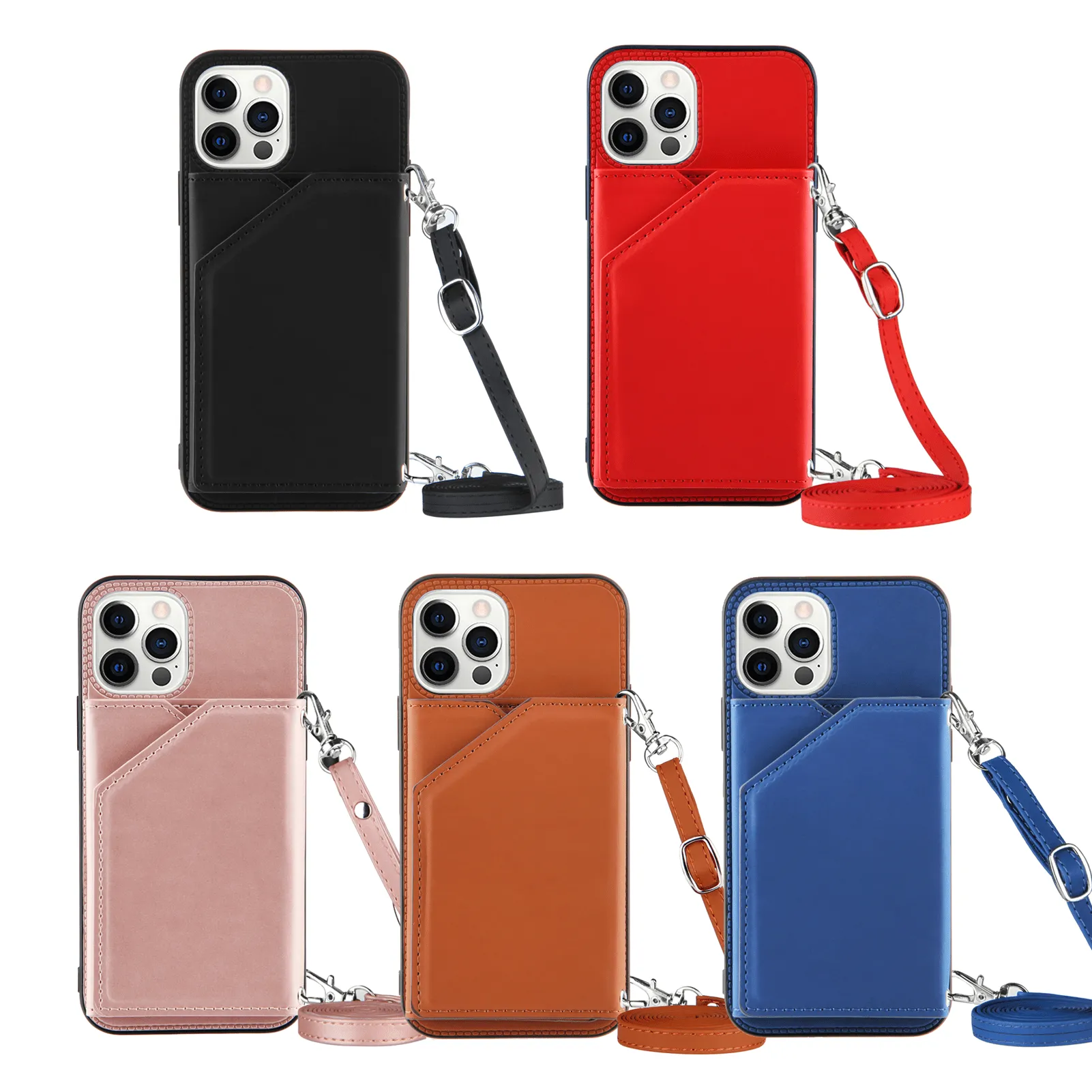 Crossbody Leather Wallet Phone Case