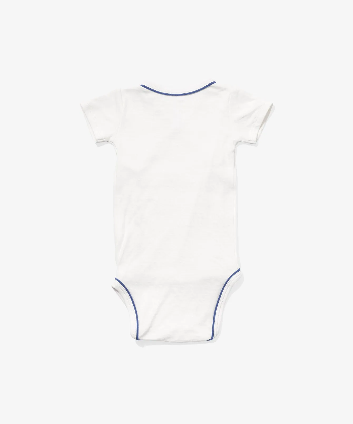 Crossbody Short Sleeve One-piece, Navy Piping