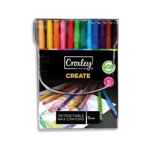 Croxley ‘Create’ Retractable Wax Crayons Set of 12