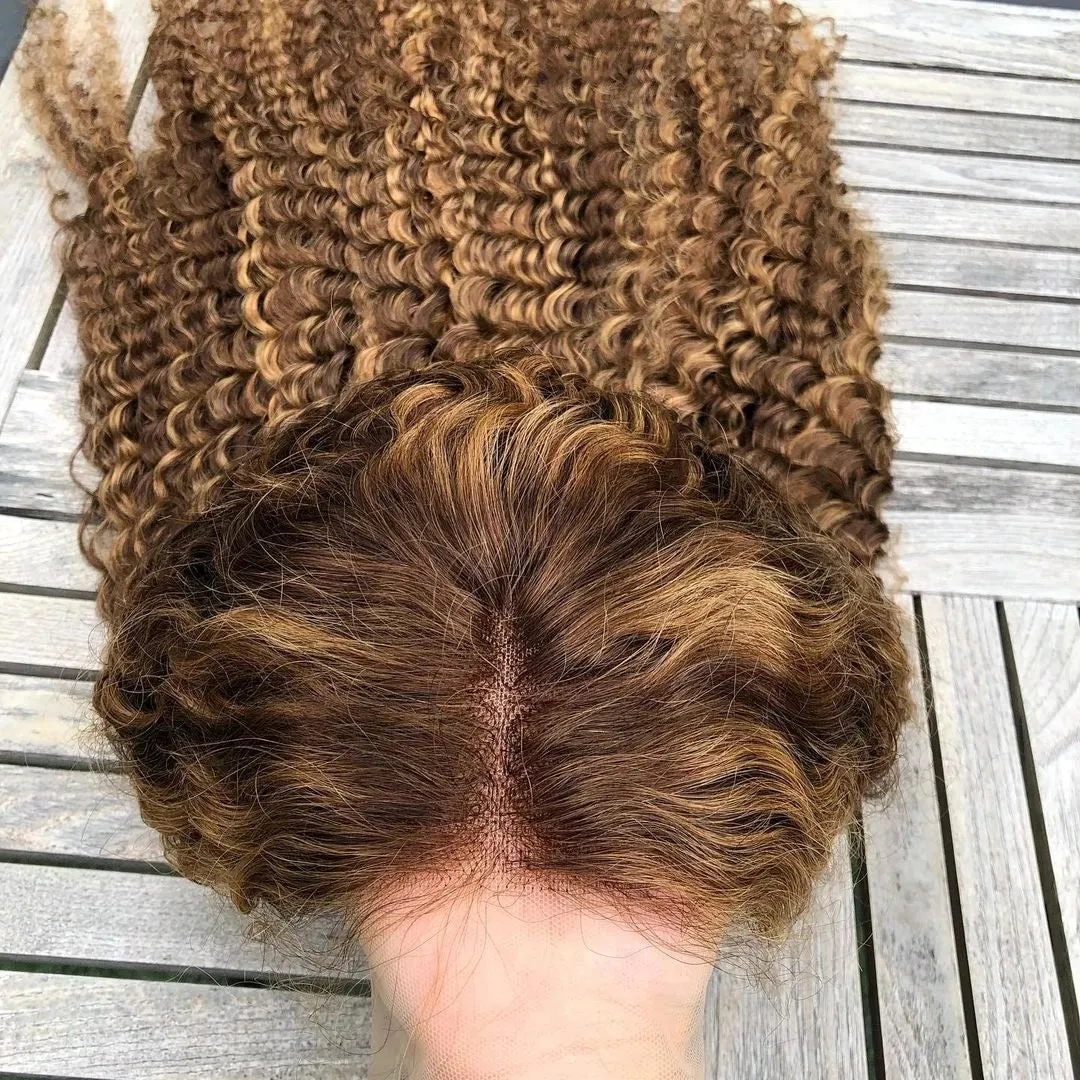 Curly Wigs Human Hair with Bangs