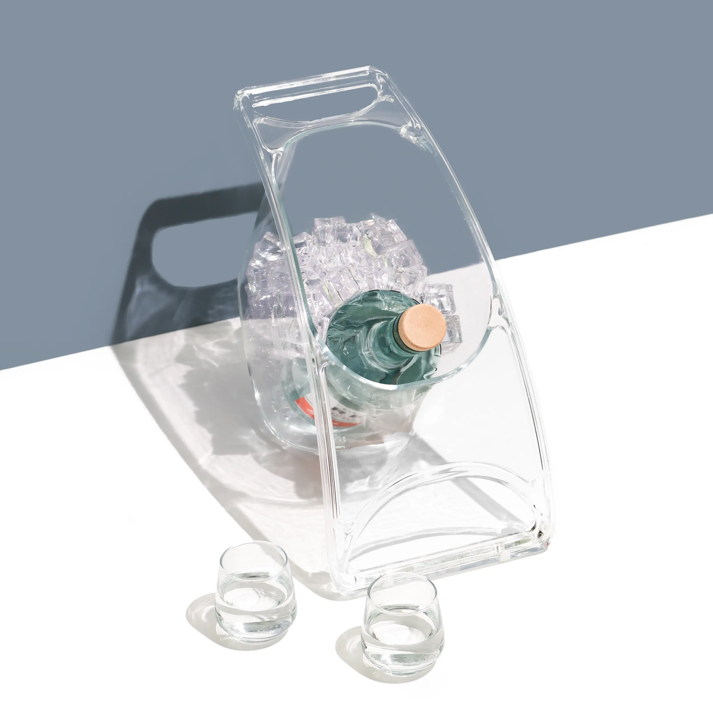 Curved Champagne and Wine Ice Bucket