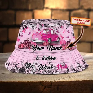 Custom Bucket Hat - Breast Cancer - HN95 - Light Pink Version