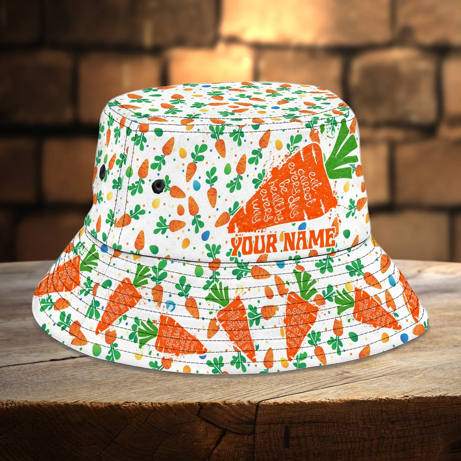 Custom Bucket Hat  - Carrot - H9h3-516