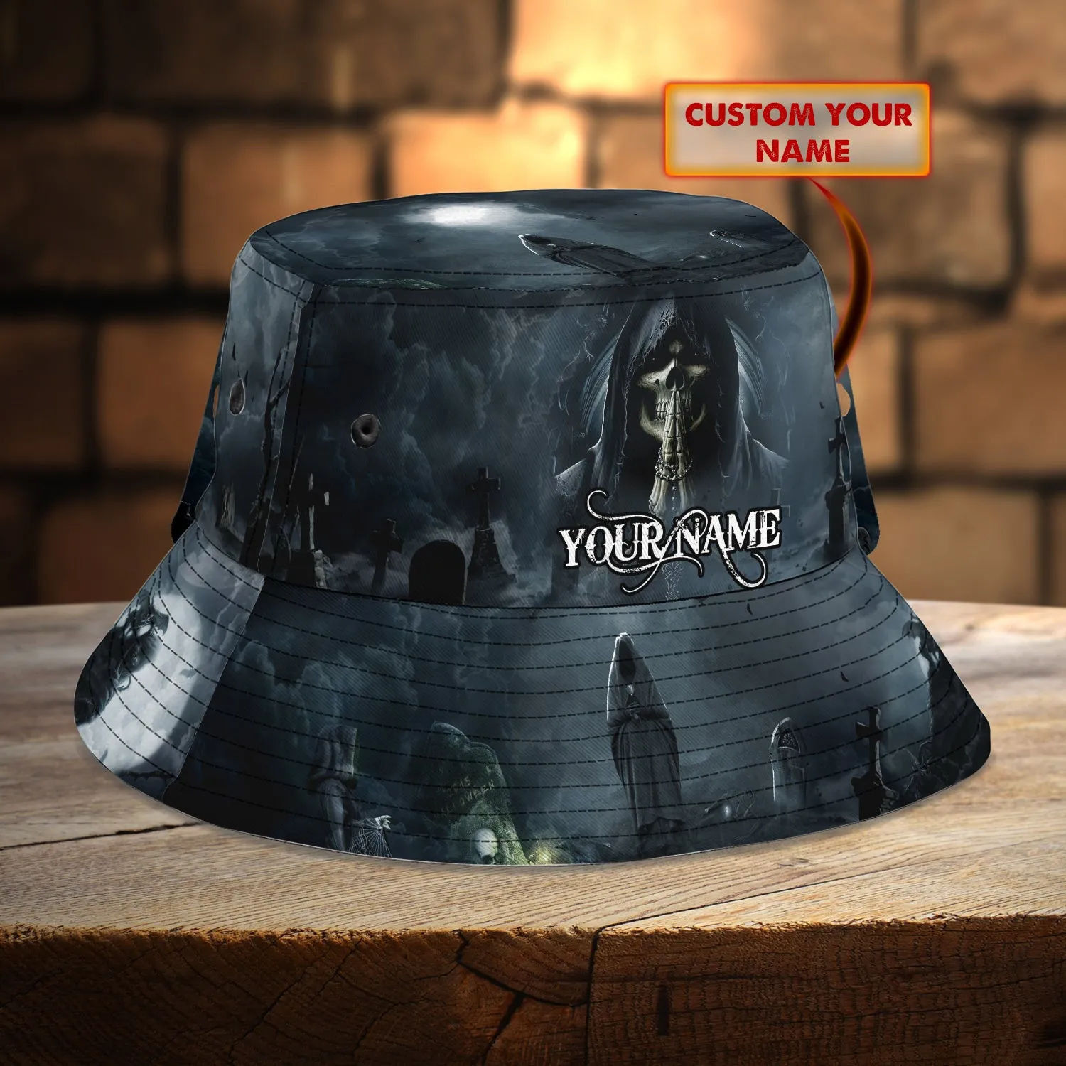 Custom Bucket Hat - Grim reaper - Ntt68